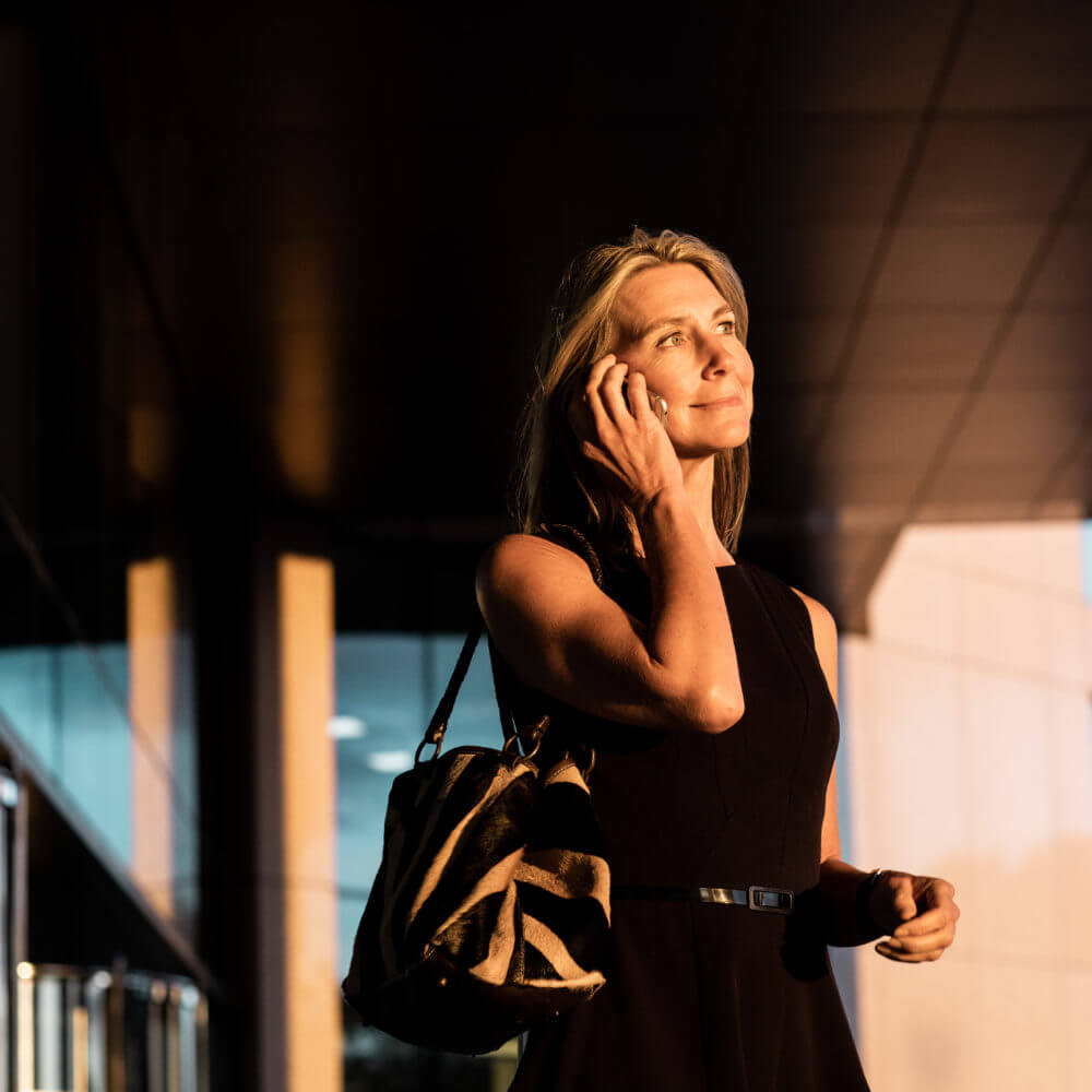 Businesswoman on mobile phone