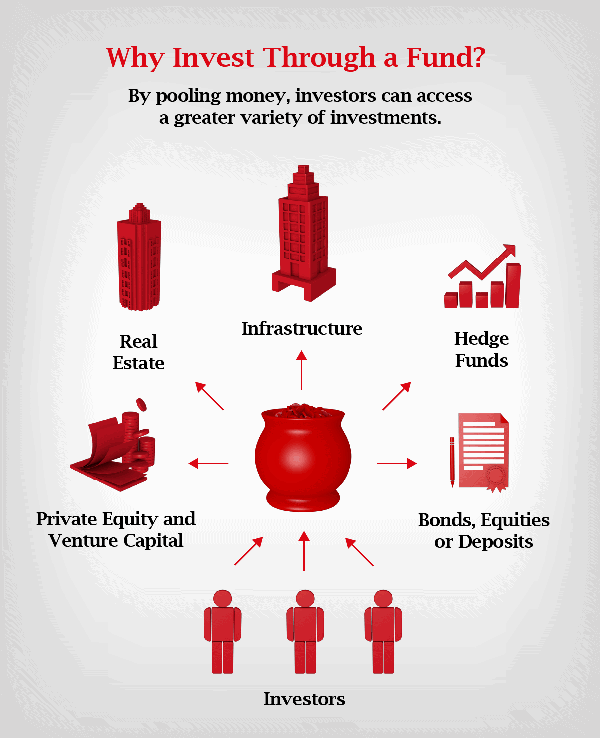 why Invest Through a Fund Infographic