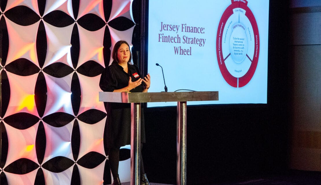 Amy Bryant speaks at Fintech Demo Day 2022