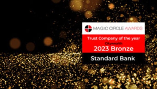 Standard Bank named a Magic Circle Trust Company by Citywealth